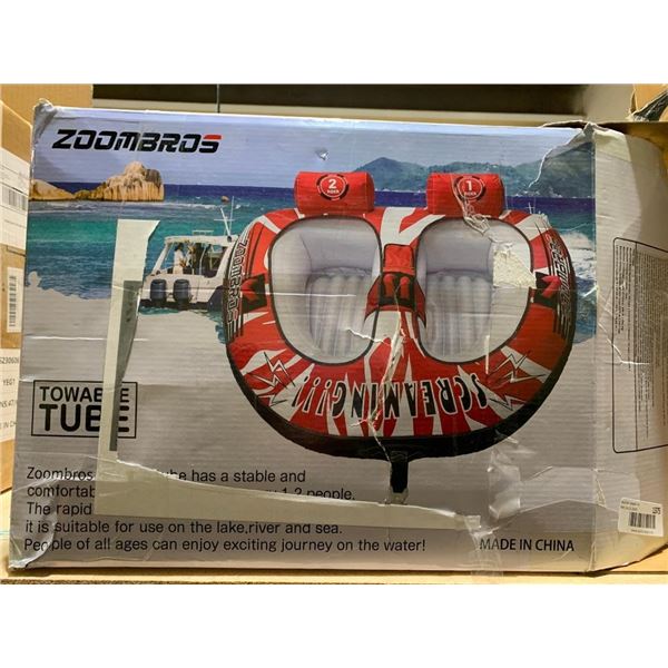Zoombros Screaming!!! Towable 2 Person Tube