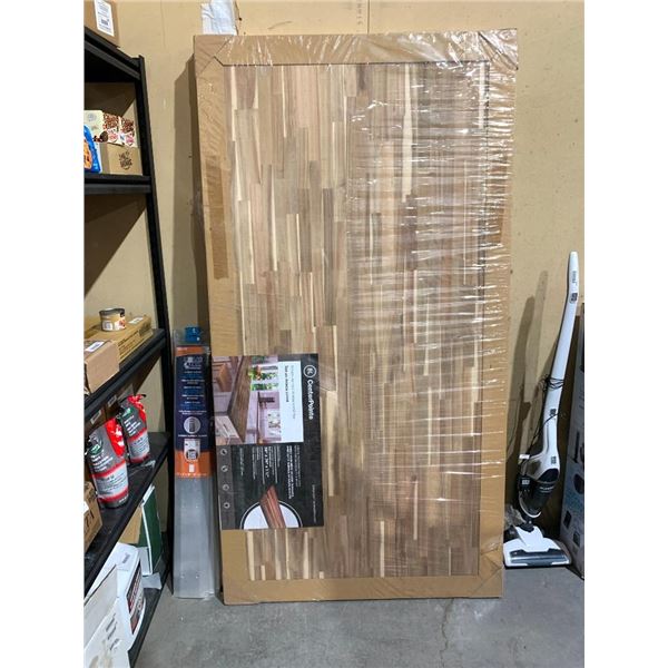 Center Pointe finger-jointed wooden island / table top 39"x74"