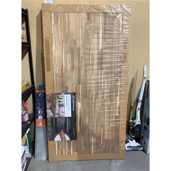 Center Pointe finger-jointed wooden island / table top 39"x74"