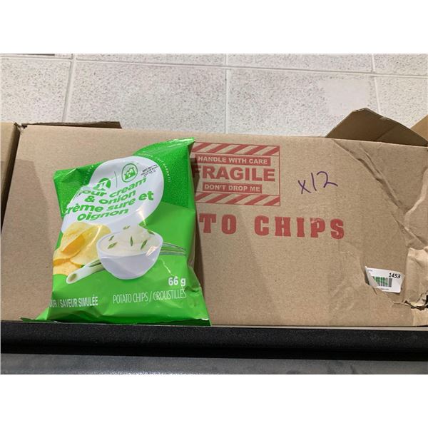 Circle K Sour Cream & Onion Potato Chips 12x 66g