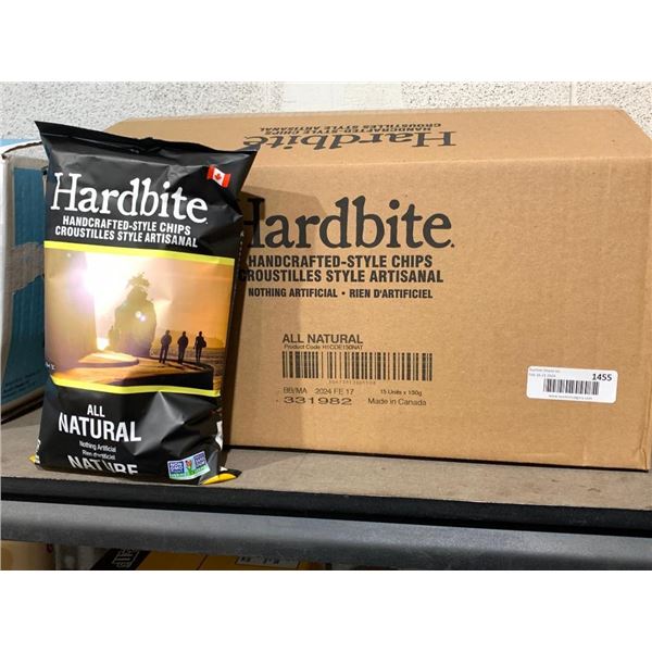 Hardbite handcrafted style potato chips, original flavour 15x150g
