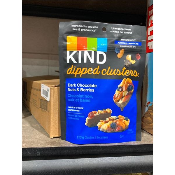 Kind dipped clusters dark chocolate nuts & berries 8x113g