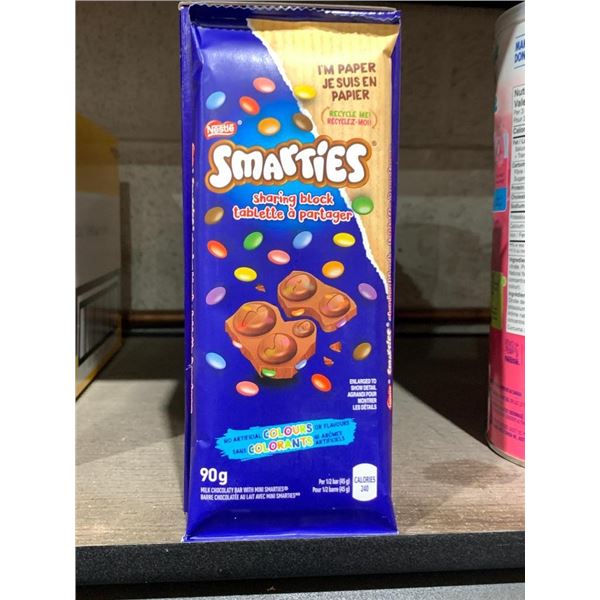 Nestle Smarties sharing block chocolate bar 14x90g