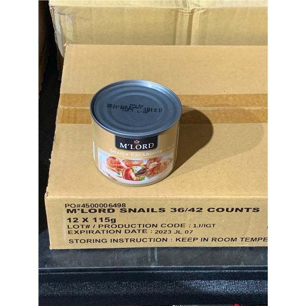 M'lord snails - escargots 12x115g