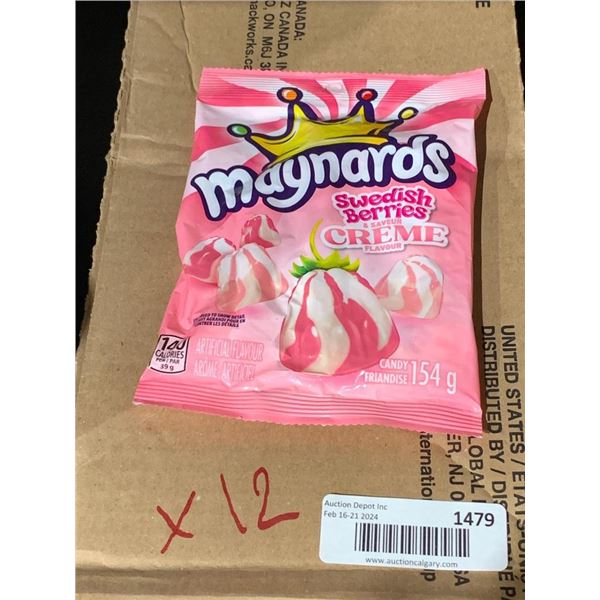 Maynards Swedish creme berries 12x154g