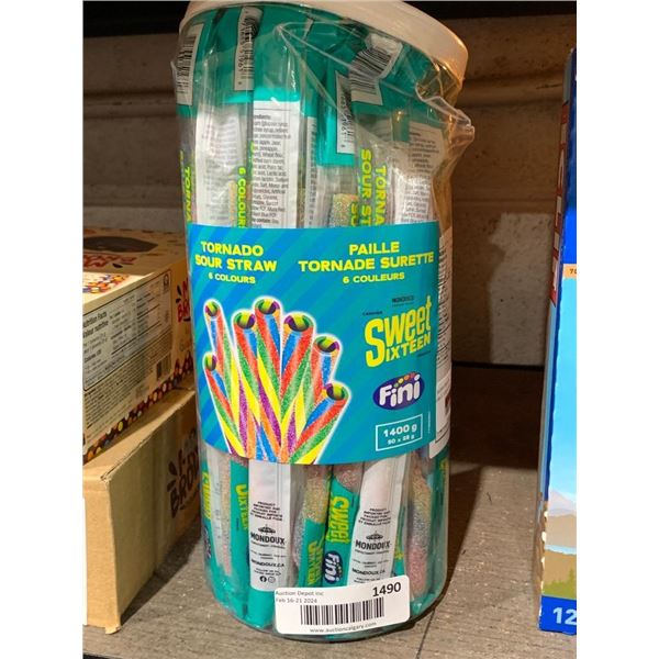 Sweet sixteen sour tornado straws 50x28g
