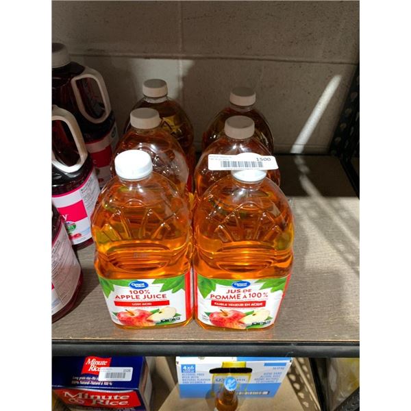 Great value apple juice 6x1.89L