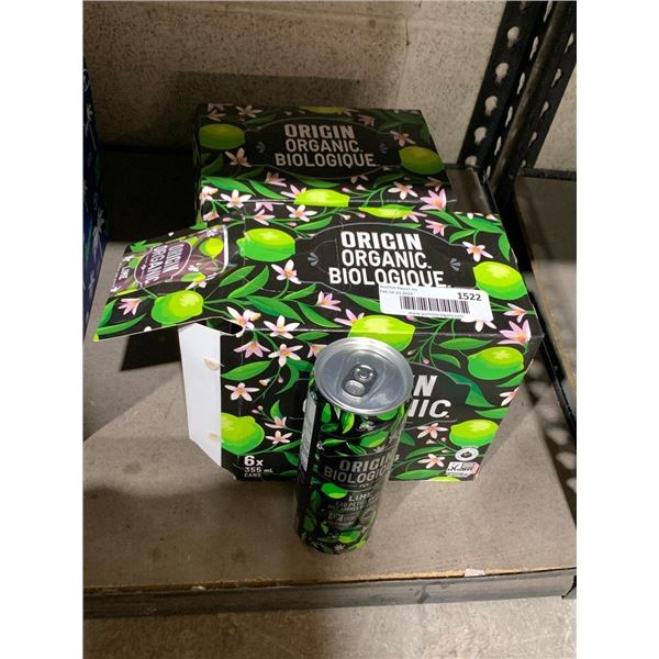 Origin organic lime flavoured sparkling water 12x355ml