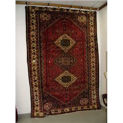 Persian Rug #36185- Shiraz 9' 7" x 6'6"- estimated retail value $3,688 (8888)