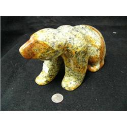 9-1/2" soapstone bear by Michael Scott