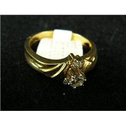 b- wedding set 1/4c diamond and 4 small diamonds, replacement value $1800 (3)
