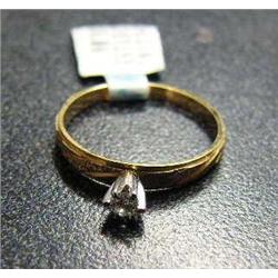 c- 14k gold ring 1/4c diamond approx  Replacement cost $700 (3)