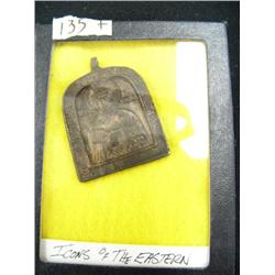 CHOICE on 10 Russian Icons 2 1/2 - 3 Inches:  Russian Icon c. 1640  (3)