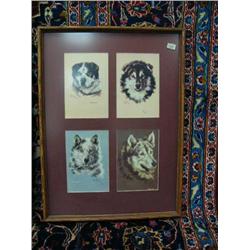 Lot of 4 framed Alaskan Steamship menus with Joseph Crumine (3)