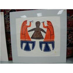 Cape Dorsett Print Matted and Shrink wrapped, I.S. 18" x 20" "Terrifying Challenge" 27/44 color Oona