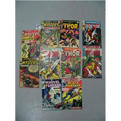 Lot of 10 comic books- 6 Journey Into Mystery: The Mighty Thor, 2 The Invincible Iron Man, 1 Jungle 