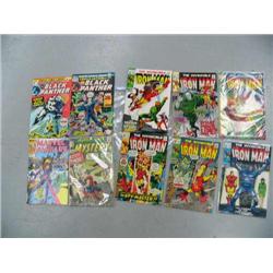 Lot of 10 comic books- 1 Marvel Fanfare, 2 Jungle Action featuring The Black Panther, 1 Journey Into