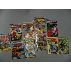 Lot of 10 comic books- 1 Marvel Fanfare, 2 Jungle Action featuring The Black Panther, 2 King-Size Sp