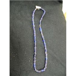 26" strand cobalt blue trade beads (3)