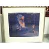 Image 1 : 62 of 950 print by Fred Machetanz "Smoke Dreams"- matted and framed, 20" x 25" (3)
