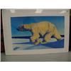 Image 1 : 529 of 950 shrink wrapped print of polar bear by Fred Machetanz, 19" x 31" (74)