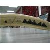 Image 4 : 30" female walrus head mount, ca. 1960, scrimshawed with walruses-seals-hunter on right tusk, left t