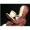 Image 3 : CHOICE on 2 Chevak dolls by Ursula Paniyak of old women in calico dress holding tea cup and saucer w