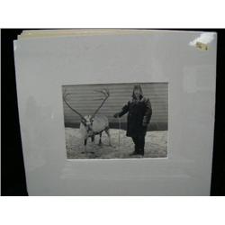 CHOICE on 11 original photographs of Alaska: (h) man with reindeer (3)