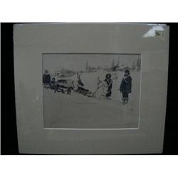 CHOICE on 11 original photographs of Alaska: (j) "Reindeer Transportation" by Kinne (3)