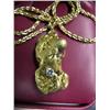 Image 4 : 43.5 DWT Gold Nugget Pendant with (1) RBC Diamond set in a four-prong setting.  Diamond measure 4.93