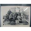 Image 3 : 4 prints on 2 mattedd and shrink wrapped pieces- "Poling on the Yukon", Yukon village, family photo,