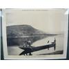 Image 7 : 4 prints on 2 mattedd and shrink wrapped pieces- "Poling on the Yukon", Yukon village, family photo,