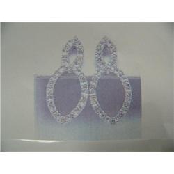 Diamond Earrings 14 K white gold- Diamonds are full cut, approx. 1.00 carats- estimated replacement 