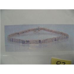 Diamond Bracelet 10 K yellow gold- Diamonds are baguette cut, approx. 2.00 carats- estimated replace