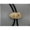 Image 2 : CHOICE on 2 bolo ties: J. Mayac with 2 puffins; fossilized ivory of elephant and drops are kayaks by