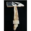 Image 2 : Beautiful scrimshawed fossilized ivory artifact by J. Eammons of 2 eagles- minimum bid of $600 (3)