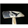 Image 3 : Beautiful scrimshawed fossilized ivory artifact by J. Eammons of 2 eagles- minimum bid of $600 (3)