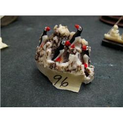 4 bird puffin rookery by Robert Kokuluk, 1-1/2" height