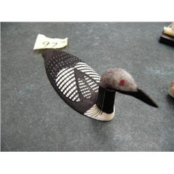 CHOICE on 2 ivory loons both 4" in length: (a) Pacific Loon by Al Mayac; (b) common loon by Al Mayac