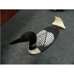 CHOICE on 2 ivory loons both 4" in length: (a) Pacific Loon by Al Mayac; (b) common loon by Al Mayac