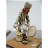 Image 2 : Seal skin doll with wood face and seal gut drum