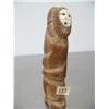Image 1 : 6" whale bone doll with ivory face and baleen inlaid eyes from Shishmaref