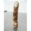 Image 2 : 6" whale bone doll with ivory face and baleen inlaid eyes from Shishmaref