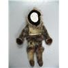 Image 1 : Seal skin doll with bone face by Maria Anariak, 13"