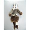 Image 1 : 13" ivory faced doll with whale bone hands, seal parka by Maria Anariak
