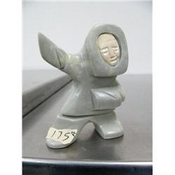 CHOICE on 6 soapstone dancers with ivory faces by Eric Tetpon