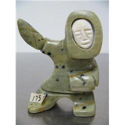 CHOICE on 6 soapstone dancers with ivory faces by Eric Tetpon