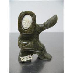 CHOICE on 6 soapstone dancers with ivory faces by Eric Tetpon