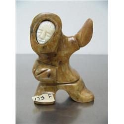 CHOICE on 6 soapstone dancers with ivory faces by Eric Tetpon