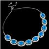 Image 2 : Natural Ethopian  Blue  Opal Bracelet